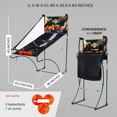 Lancaster Sports EZ-Fold 2 Player Traditional Arcade Basketball Game (Used) - VMInnovations