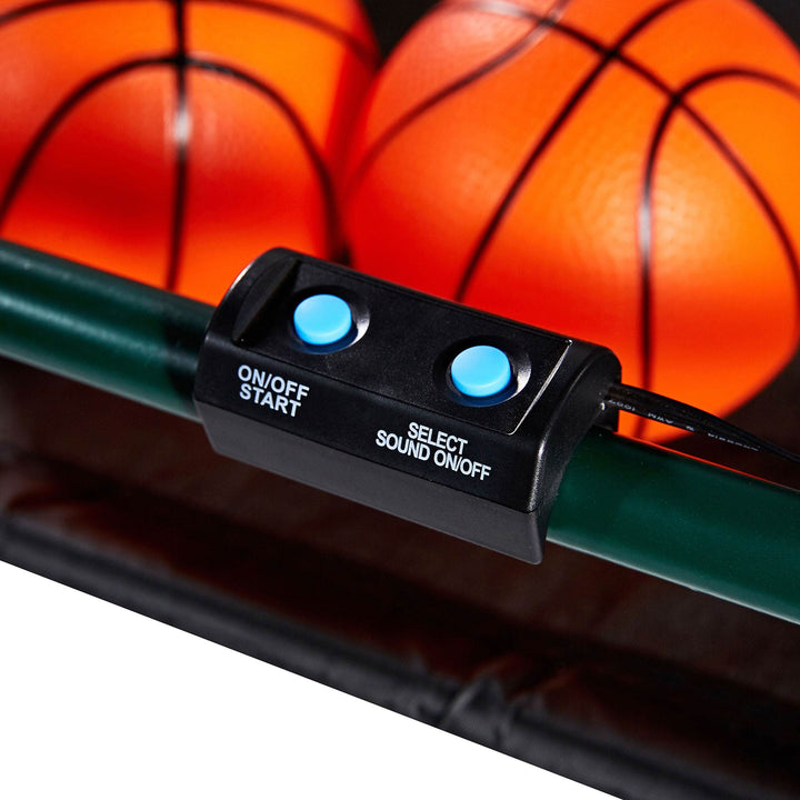 Lancaster Sports EZ-Fold 2 Player Indoor Arcade Dual Basketball Hoop Shot Game