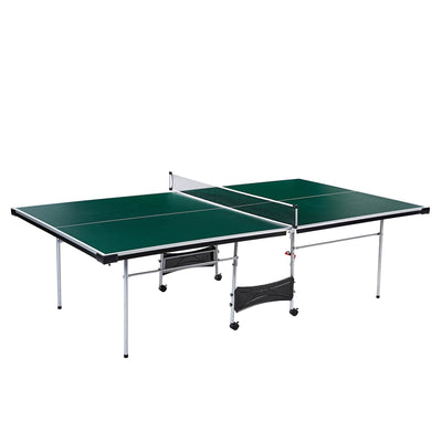 Lancaster 4 Piece Official Size Indoor Folding Ping Pong Game Table (Open Box)