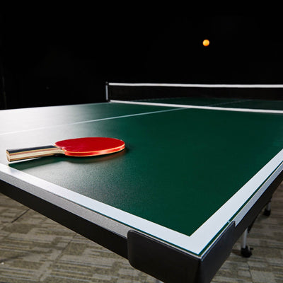 Lancaster 4 Piece Official Size Indoor Folding Ping Pong Game Table (Open Box)