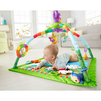 Fisher-Price Rainforest Music and Lights Deluxe Gym Baby Activity Play Mat