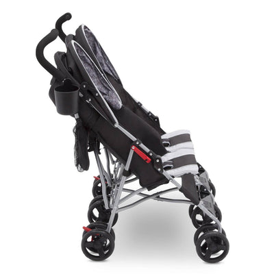 Delta Children LX Side-by-Side Double Convenience Stroller, Orange (Open Box)