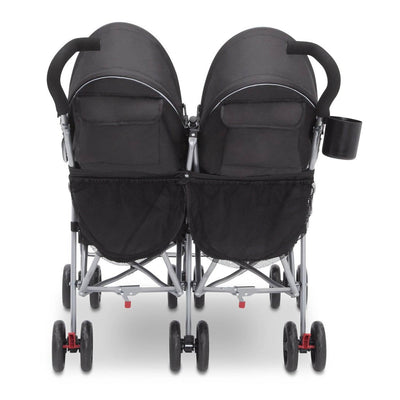 Delta Children LX 35 Pound Side by Side Double Convenience Stroller, Orange (For Parts)