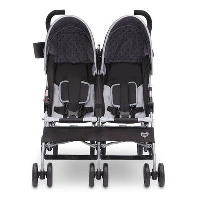 Delta Children LX 35 Pound Side by Side Double Convenience Stroller, Orange (For Parts)