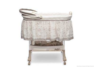 Delta Children Newborn Infant Baby Playtime Jungle Gliding Rocking Bassinet