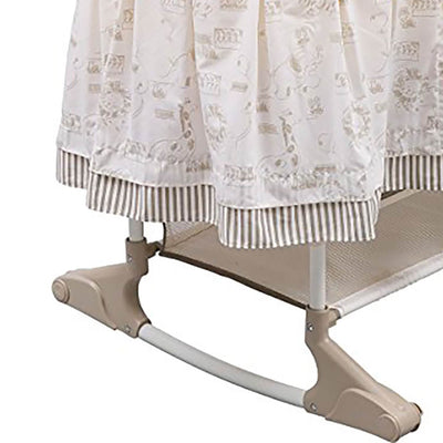 Delta Children Newborn Infant Baby Playtime Jungle Gliding Rocking Bassinet