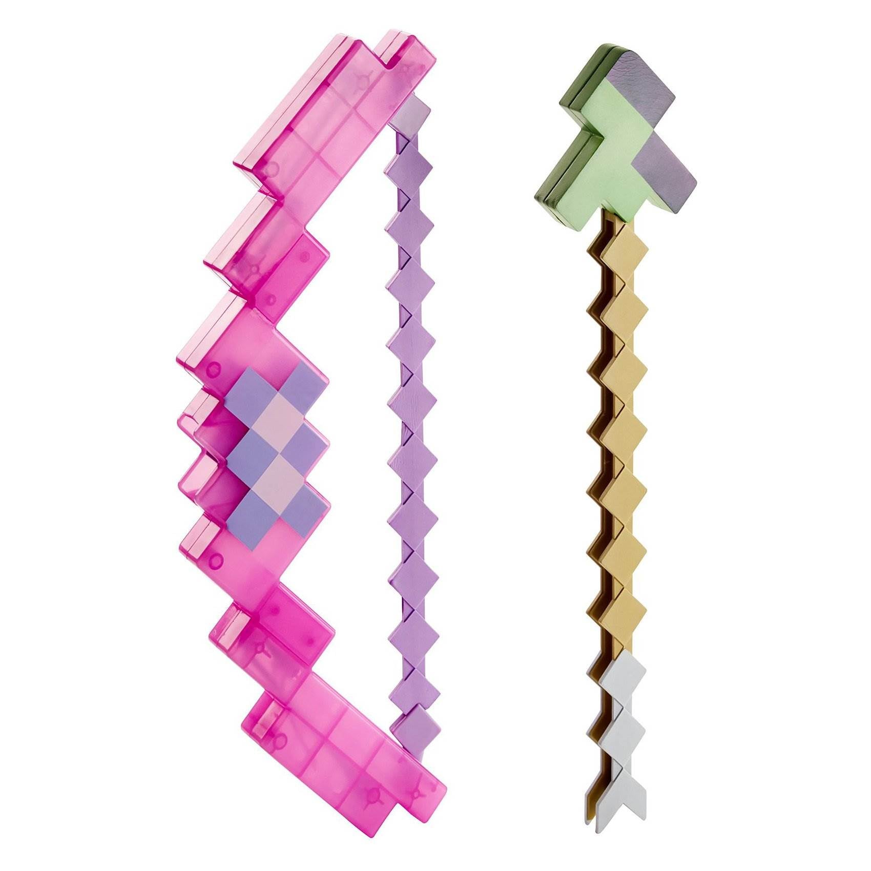 Mattel Minecraft Full Size Pixelated Enchanted Toy Bow & Arrow (Open Box)