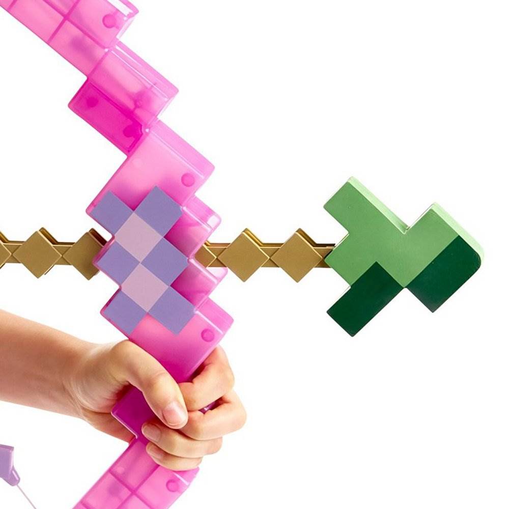 Mattel Minecraft Full Size Pixelated Enchanted Toy Bow & Arrow (Open Box)