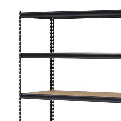 Edsal 5 Shelf 4000 Lb. 48 x 18 x 72" Adjustable Storage Rack Shelves (2 Pack)