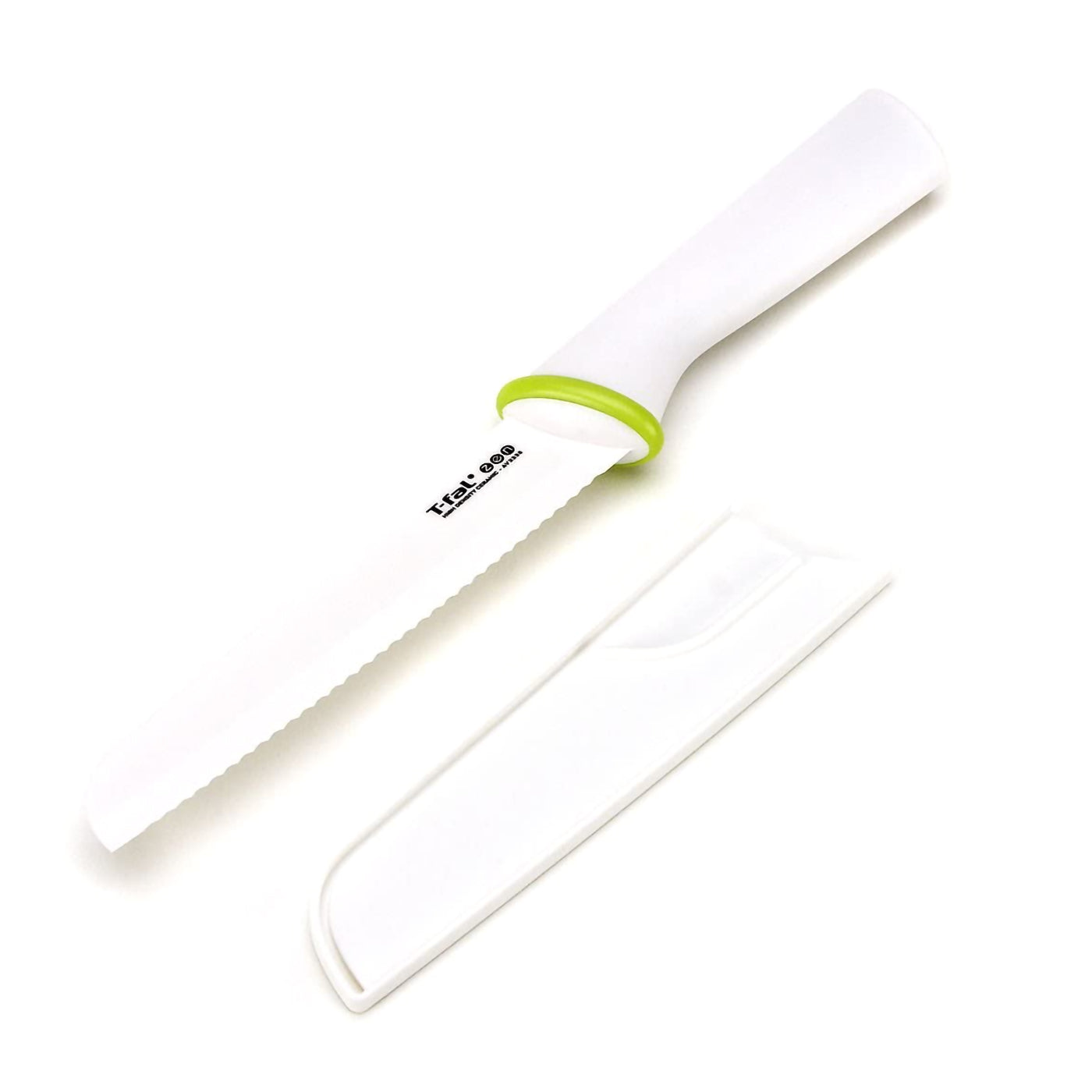 T-Fal Zen 84210 Ergonomic Sharp Ceramic 6 Inch Serrated Utility Knife and Sheath