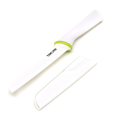 T-Fal Zen 84210 Sharp Ceramic 6 Inch Serrated Utility Knife and Sheath (2 Pack)