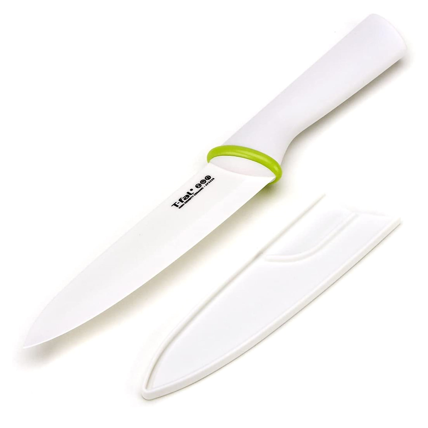 T-Fal Zen 84211 Sharp Ceramic 6 Inch Kitchen Santoku Knife with Sheath (2 Pack)