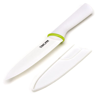 T-Fal Zen 84211 Sharp Ceramic 6 Inch Kitchen Santoku Knife with Sheath (2 Pack)