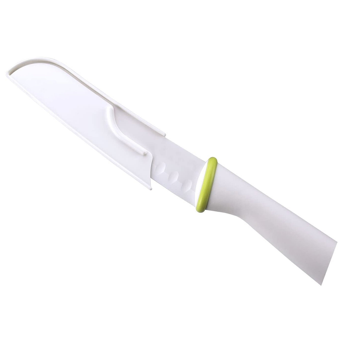 T-Fal Zen 84215 Ergonomic Sharp Ceramic 5 Inch Kitchen Santoku Knife with Sheath