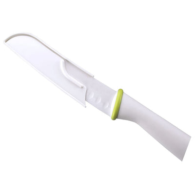 T-Fal Zen 84215 Ergonomic Sharp Ceramic 5 Inch Kitchen Santoku Knife with Sheath