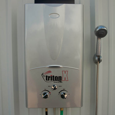 Camp Chef Triton 10 Liter Gas Portable Camp Water Heater w/ Shower Head | (Used)