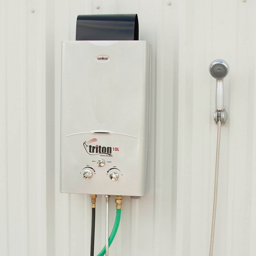 Camp Chef Triton 10 Liter Gas Portable Camp Water Heater w/ Shower Head | (Used)