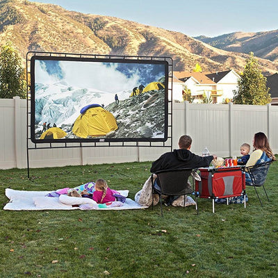 Camp Chef 144" Giant Indoor or Outdoor Nylon Movie Projector Screen (Open Box)