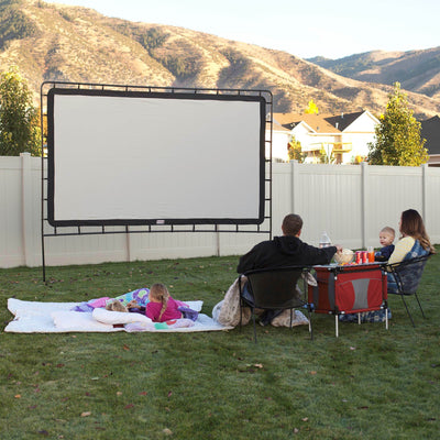 Camp Chef 144" Giant Indoor or Outdoor Nylon Movie Projector Screen (Open Box)