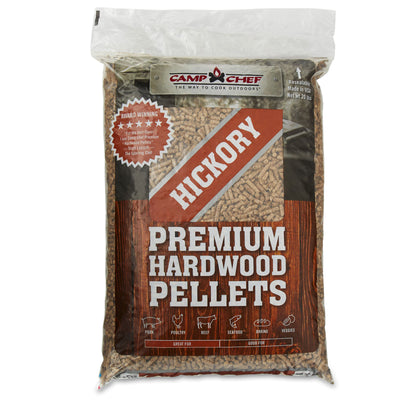 Camp Chef Smoker Grill Premium Hickory Barbecue Hardwood Pellets, 20 Pounds