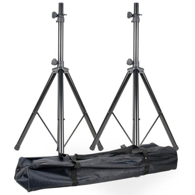 American Audio 15" Wireless Speakers + ADJ  Speaker Stands + Microphone + Cable