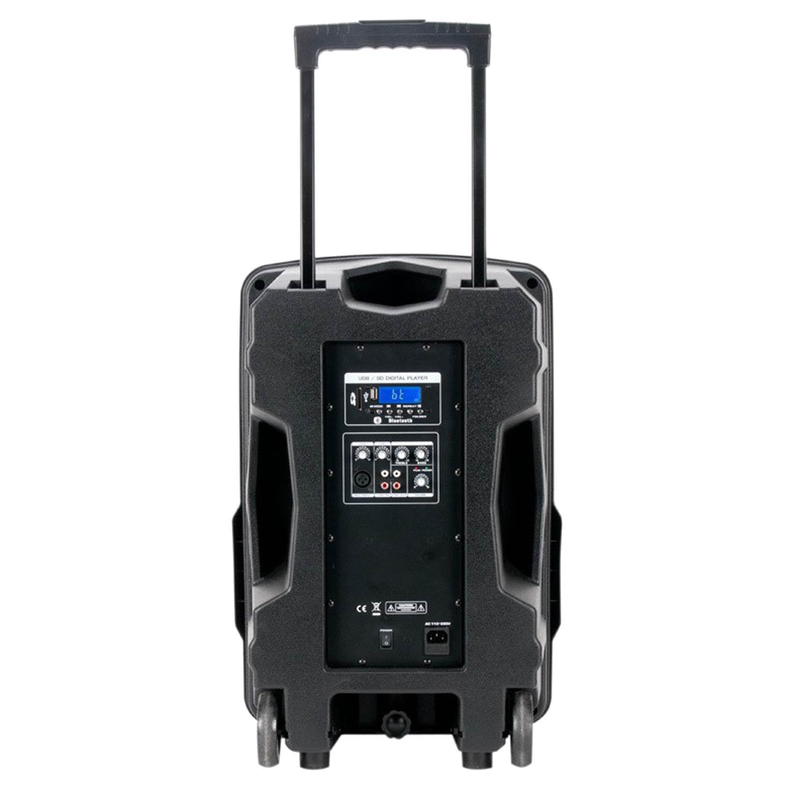 American Audio 15" Wireless Speakers + ADJ  Speaker Stands + Microphone + Cable