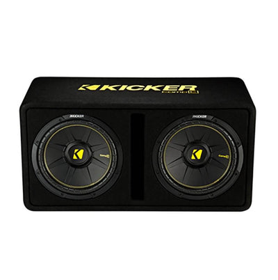 Kicker 10" 1200W Subwoofer Enclosure & Planet Audio Mono Amplifier w/ Wiring Kit