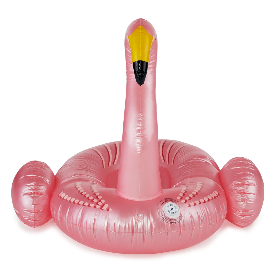 Swimline Giant Inflatable Ride-On Color Changing LED Light Up Flamingo Float