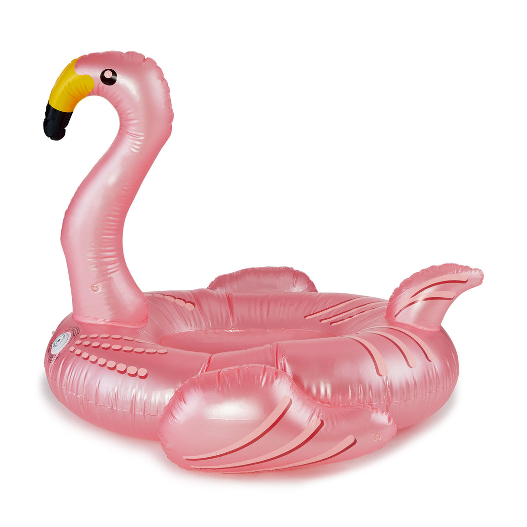 Swimline Giant Inflatable Ride-On Color Changing LED Light Up Flamingo Float