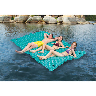 Intex Giant 9.5' Inflatable Floating Swimming Pool Lake Mat (Open Box) (4 Pack) - VMInnovations