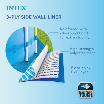 Intex 15' x 48" Metal Frame Above Ground Swimming Pool Set (Used) - VMInnovations
