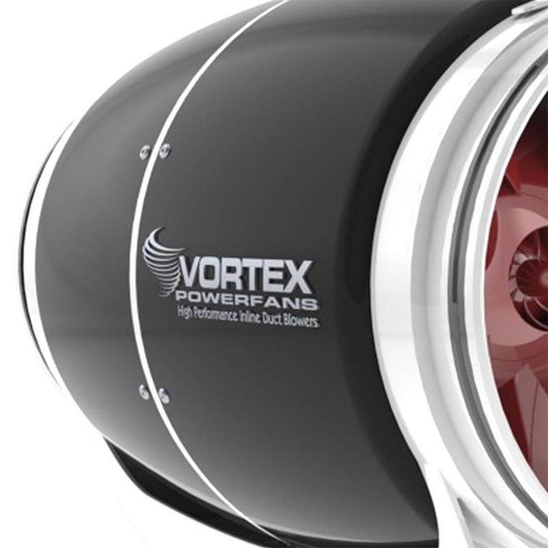 Vortex 8 Inch 728 CFM S Line Powerfan Inline Ventilation Duct Exhaust Blower Fan