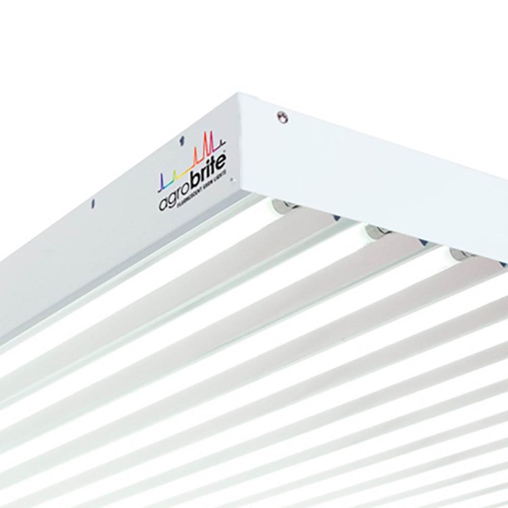 Hydrofarm Agrobrite 4 Foot 12 Tube Grow Light Fixture 648W T5 Bulbs (For Parts)