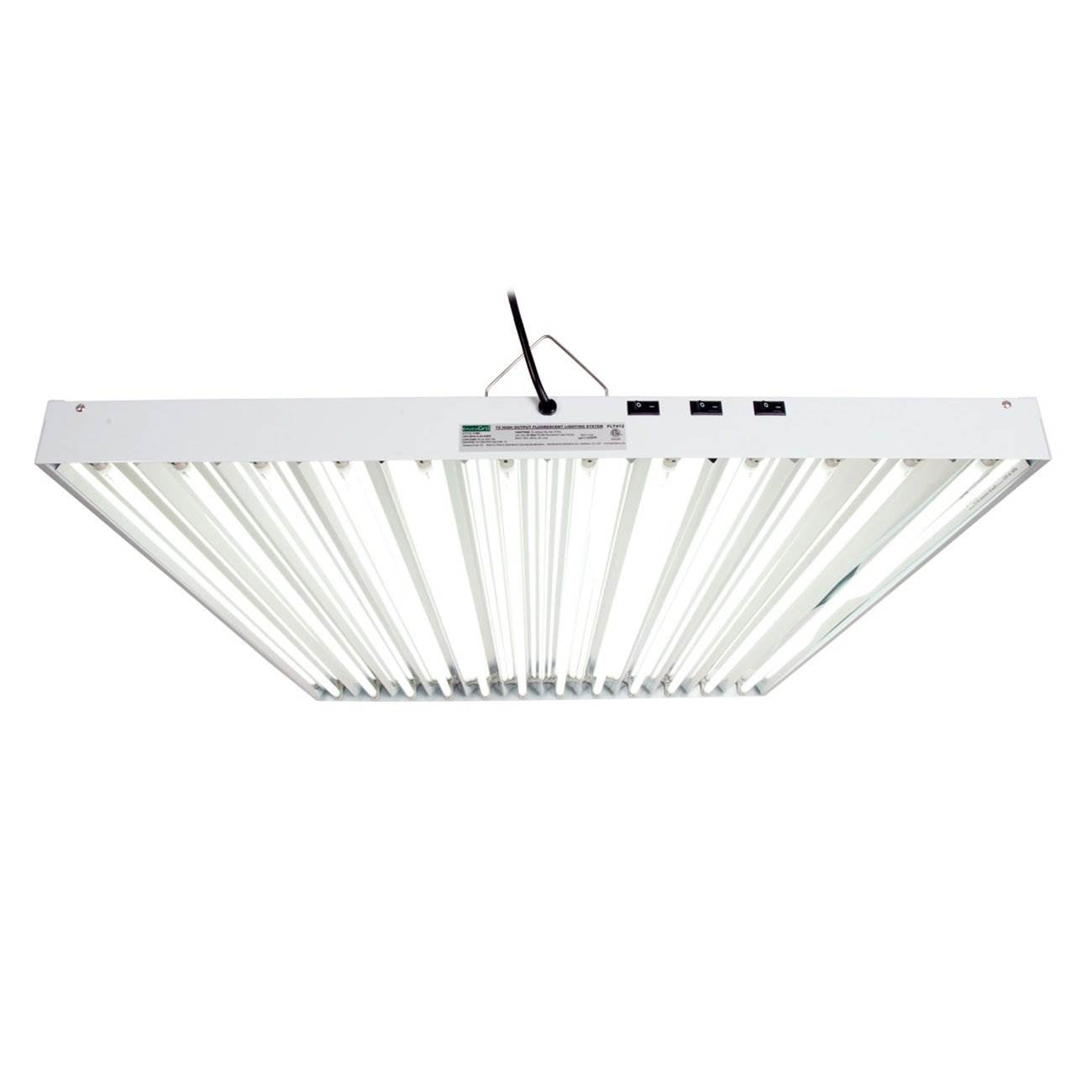 Hydrofarm Agrobrite 4 Foot 12 Tube Grow Light Fixture 648W T5 Bulbs (For Parts)