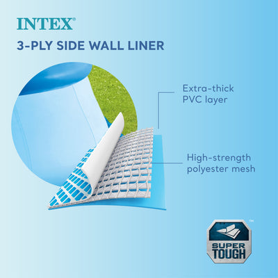 Intex 18Ft x 48In Inflatable Round Above Ground Swimming Pool Set (For Parts)