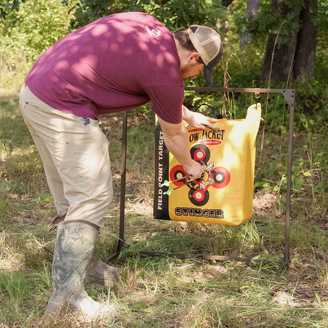 HME Products Bowhunting Archery Range Shooting 30" Bag Target Stand (Open Box)