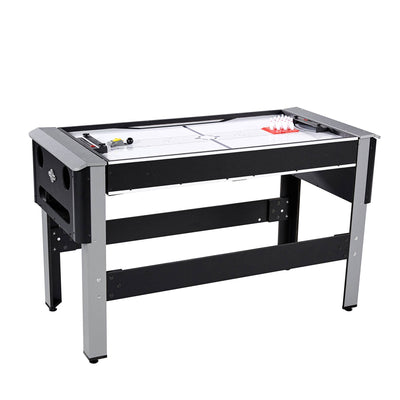 Lancaster 4 in 1 Bowling, Hockey, Table Tennis, Pool Arcade Game Table, Black
