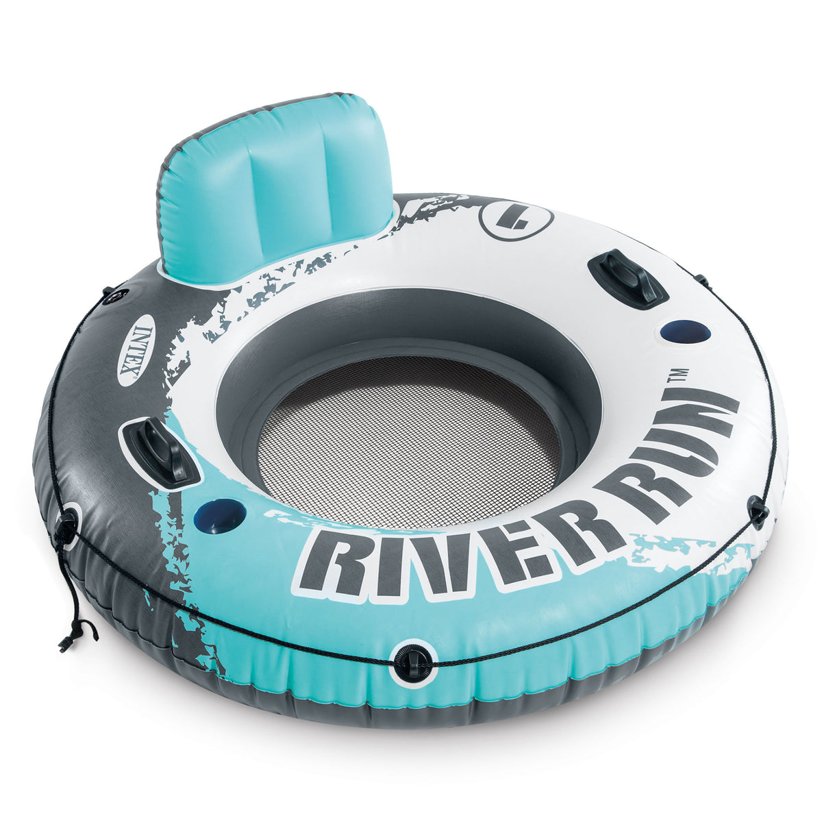 Intex River Run 1 53" Inflatable Floating Water Tube Raft, Red (Used) (4 Pack) - VMInnovations