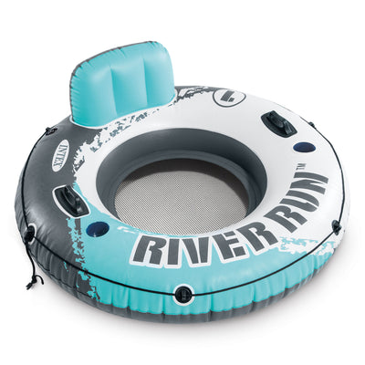 Intex River Run 1 53" Inflatable Floating Water Tube Raft, Red (Used) (4 Pack) - VMInnovations