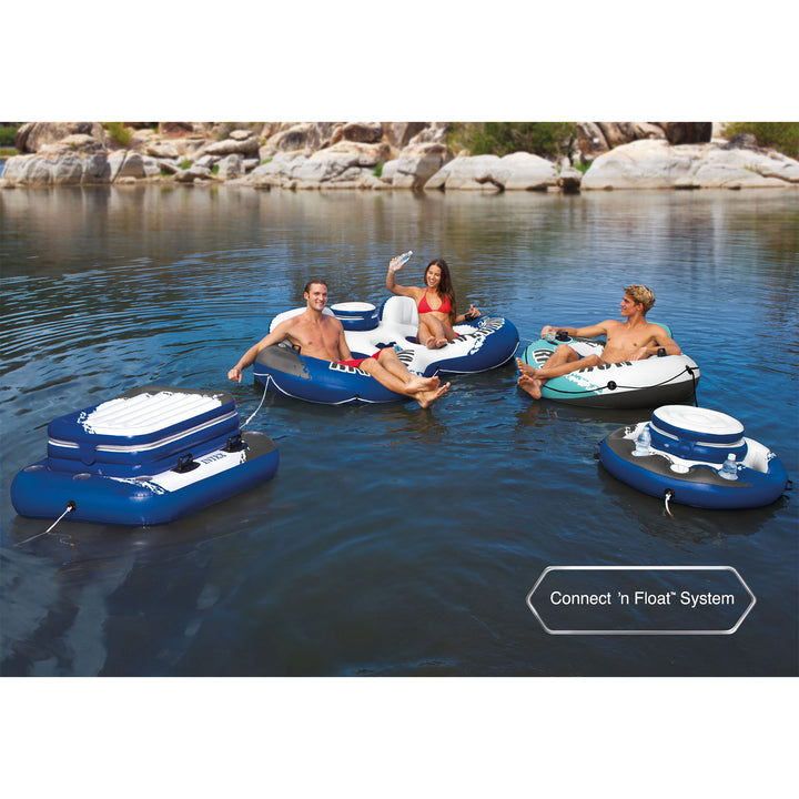 Intex River Run 1 53" Inflatable Floating Water Tube Raft, Red (Used) (4 Pack)