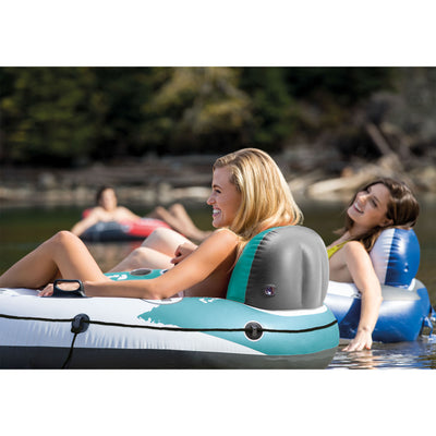 Intex River Run Inflatable 2 Rider River Float w/ Cooler + River Run Single Tube