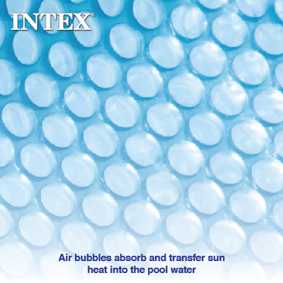 Intex 18 Ft Round Easy Set Blue Solar Cover for Pools, Pool Cover Only (Used) - VMInnovations