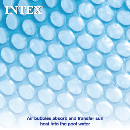 Intex 18 Ft Round Easy Set Blue Solar Cover for Pools, Pool Cover Only (Used) - VMInnovations