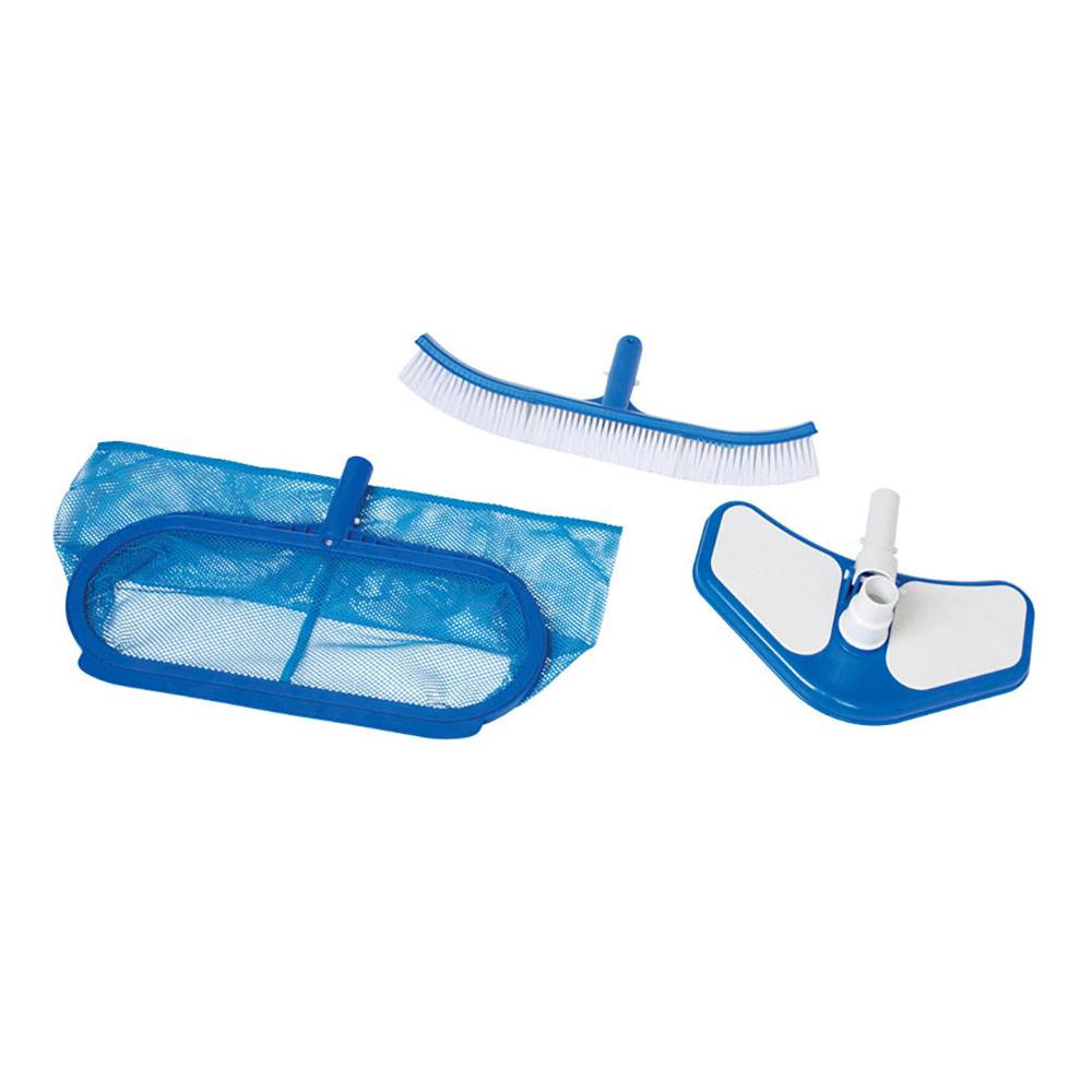 Intex 18' x 52" Ultra Frame Pool Filter Pump, Ladder & Volleyball Set (Open Box) - VMInnovations