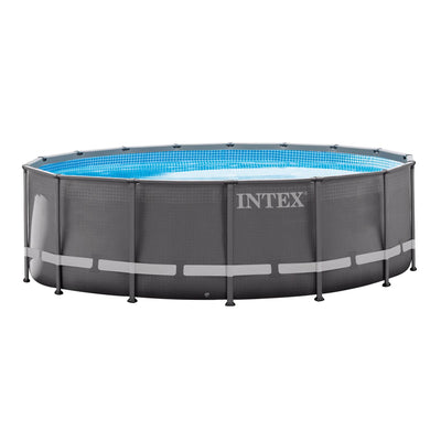 Intex 16' x 48" Ultra Frame Above Ground Swim Pool w/ Ladder & Pump (Open Box)