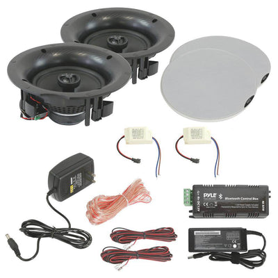 Pyle Audio 8 Inch 400 Watt Bluetooth Ceiling Wall Speaker System (8 Speakers) - VMInnovations