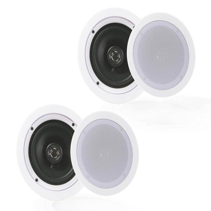 Pyle Audio 5.25 Inch 2 Way 150 Watt Home Ceiling Wall Speaker System (2 Pack)