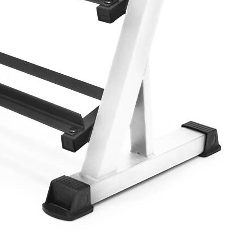 Marcy 3 Tier Metal Steel Home Workout Gym Dumbbell Weight Rack Storage Stand - VMInnovations