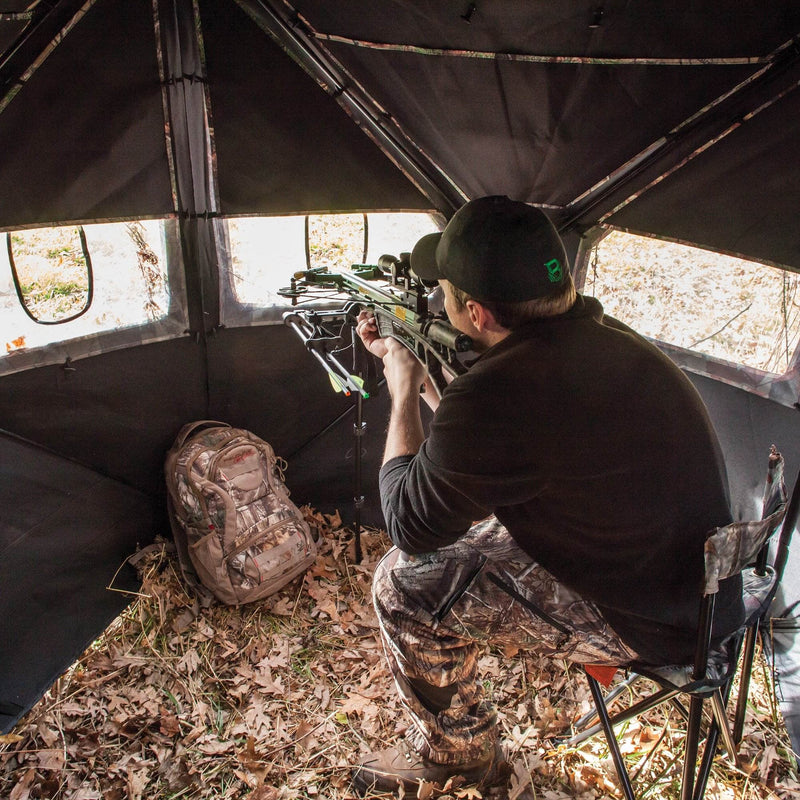 Barronett Blinds Big Ox Backwoods Camo Heavy Duty Pop Up Ground Hunting Blind