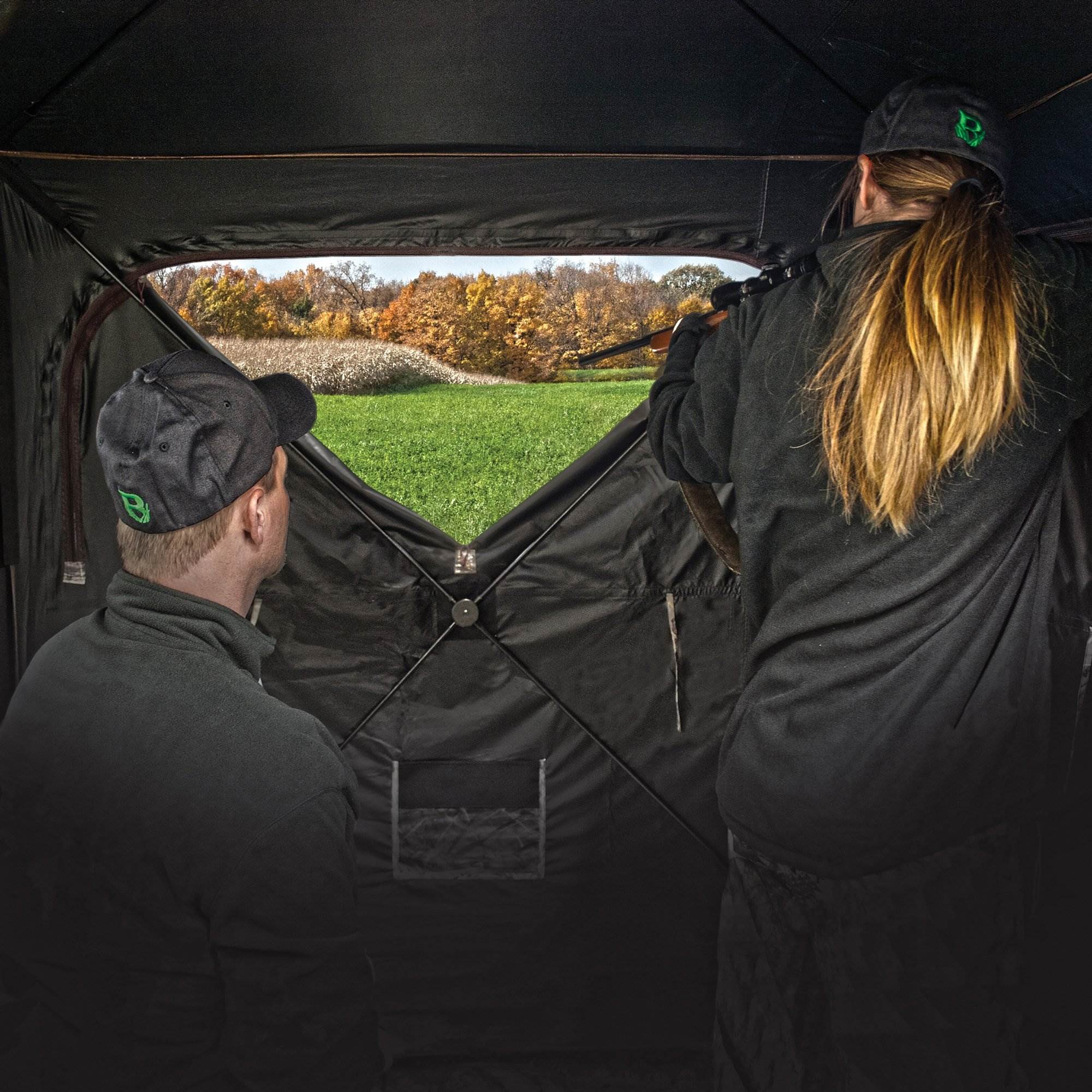 Barronett Grounder 350 Bloodtrail Camo Pop Up Ground Hunting Blind (Open Box)